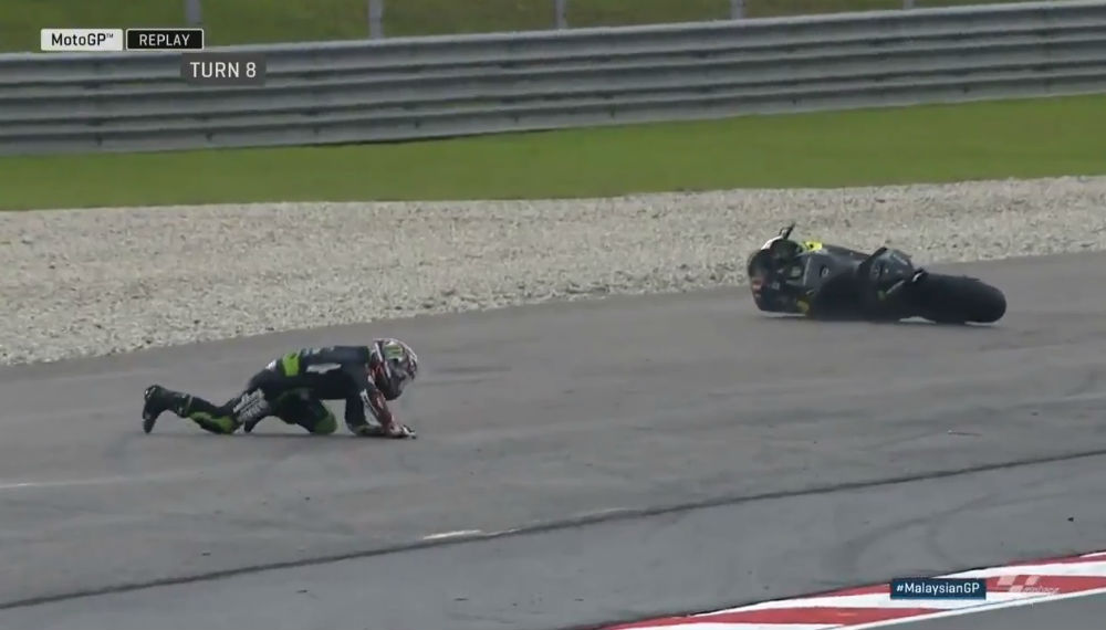 MotoGP – Vídeo: A queda de Johann Zarco em Sepang