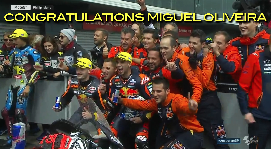 Miguel Oliveira fez história com a sua vitória em Moto2 em Phillip Island