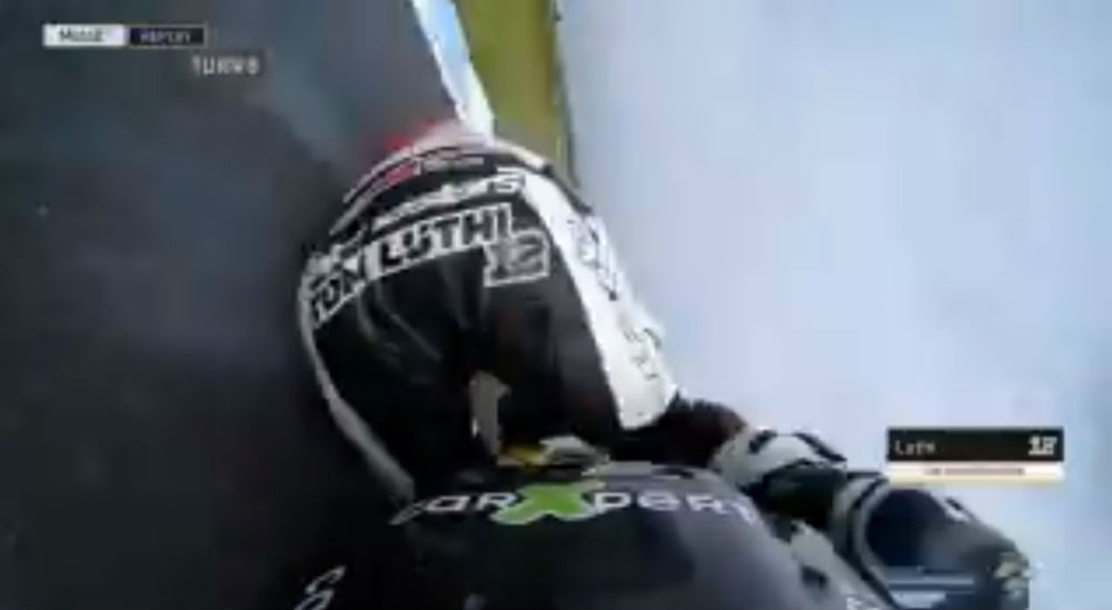 Moto2 – Vídeo: A queda de Thomas Luthi em Philip Island