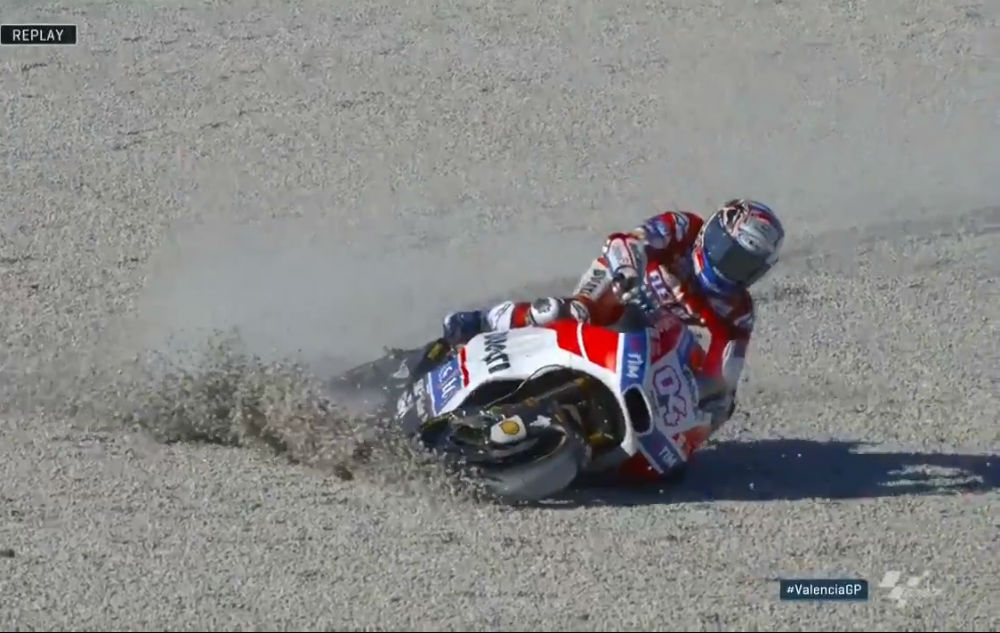 MotoGP- Vídeo: O fim da esperança de Andrea Dovizioso