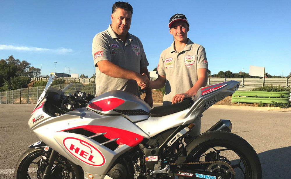 Supersport 300: Walid Soppe e Tom Edwards com a equipa da Benjan em 2018