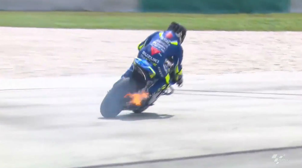 MotoGP – Vídeo: Andrea Iannone com problemas na nova GSX-RR