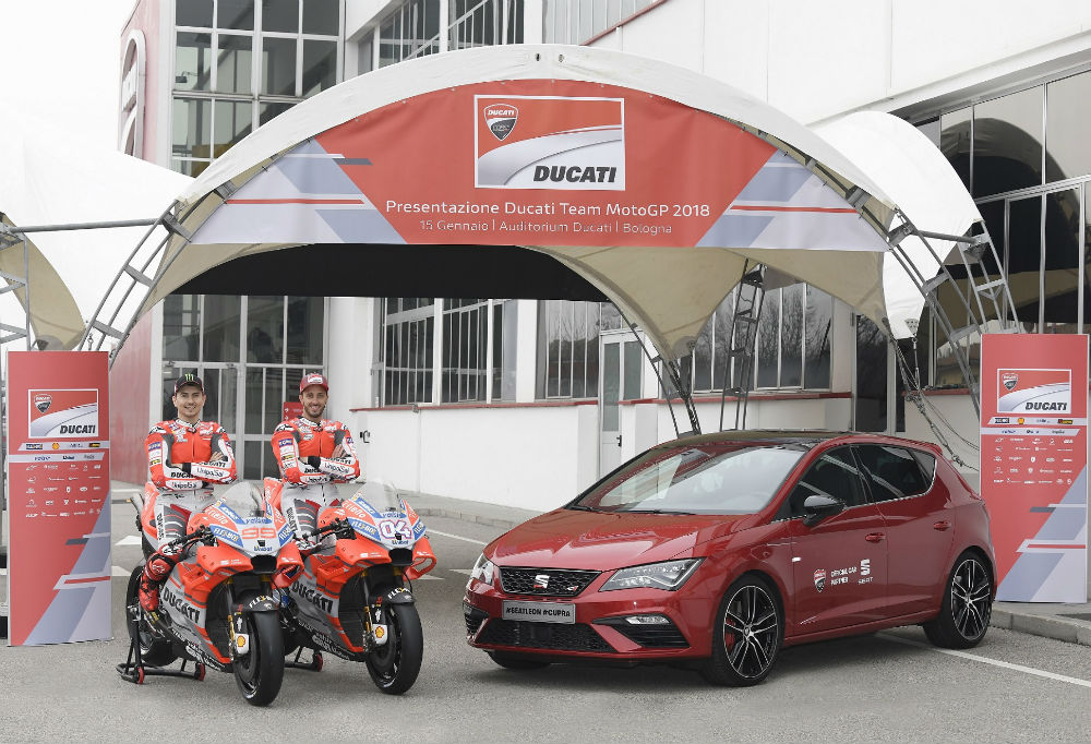 MotoGP: Seat Leon CUPRA volta a ser o veículo oficial da equipa Ducati