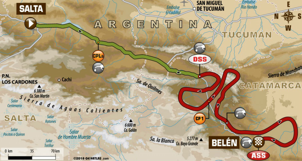 Dakar 2018: Mapa e perfil da 10ª etapa