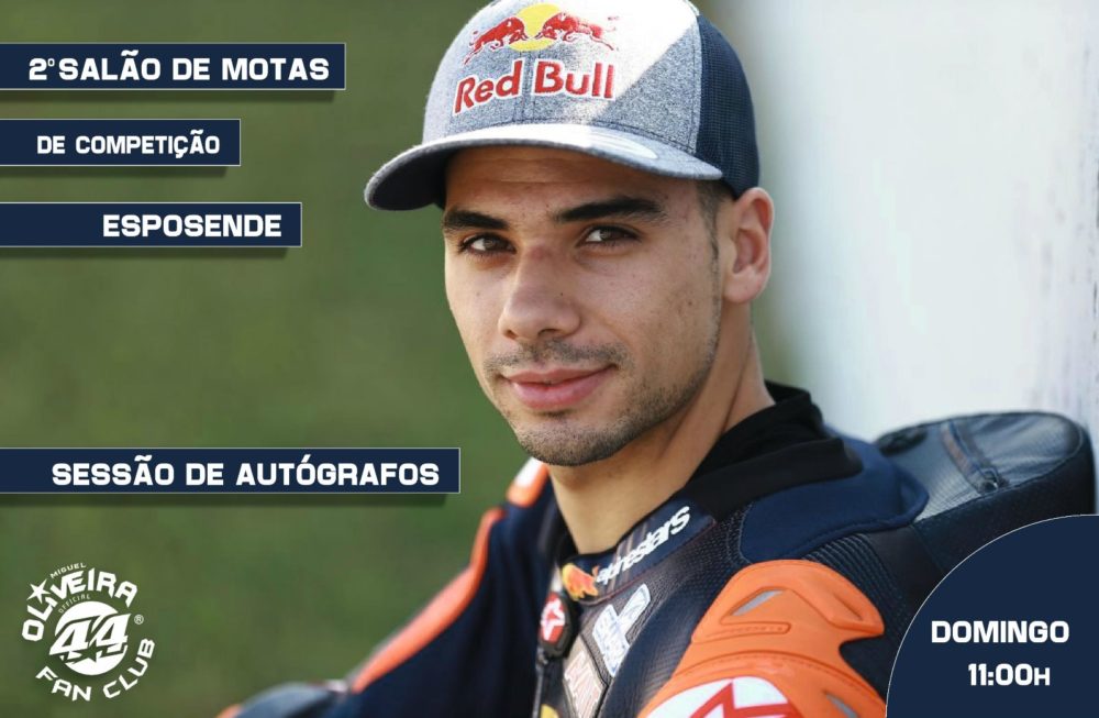 Moto2: Miguel Oliveira visita Salão de Motos em Esposende