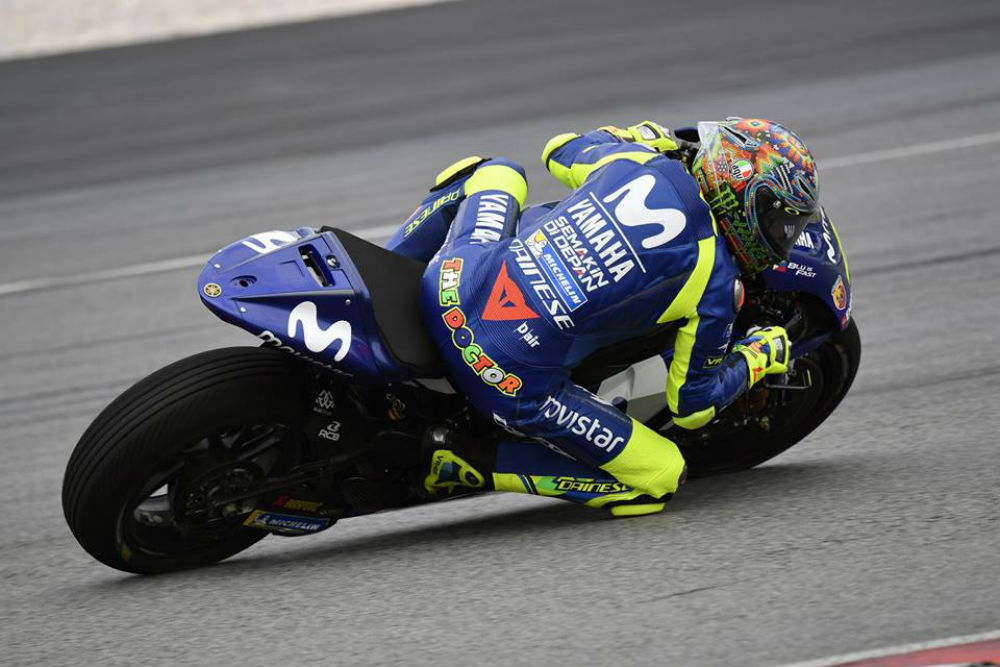 MotoGP: Valentino Rossi na frente dos testes de Sepang