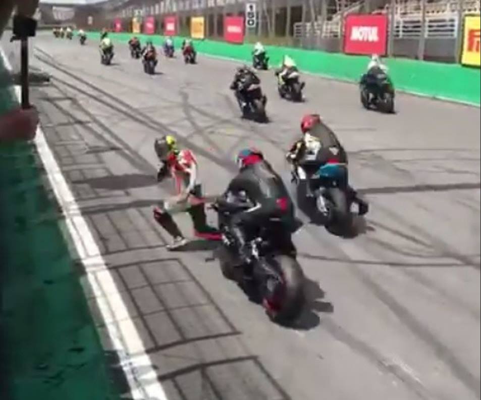 Vídeo: Danilo Berto apanhou o susto de uma vida