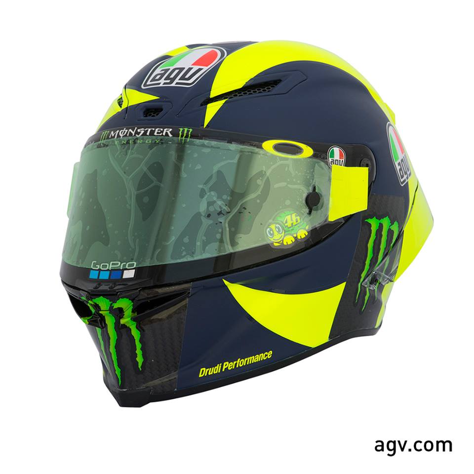 MotoGP: Valentino Rossi com novo capecete