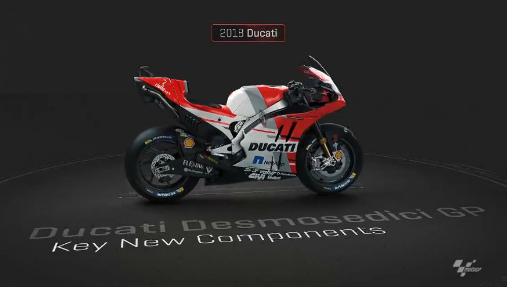 MotoGP – Vídeo: Conheça as novidades da Ducati Desmosedici GP18