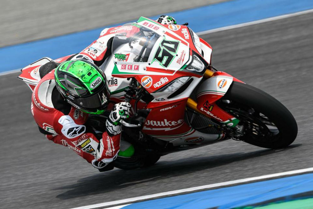 SBK: Eugene Laverty hospitalizado após queda em Buriram