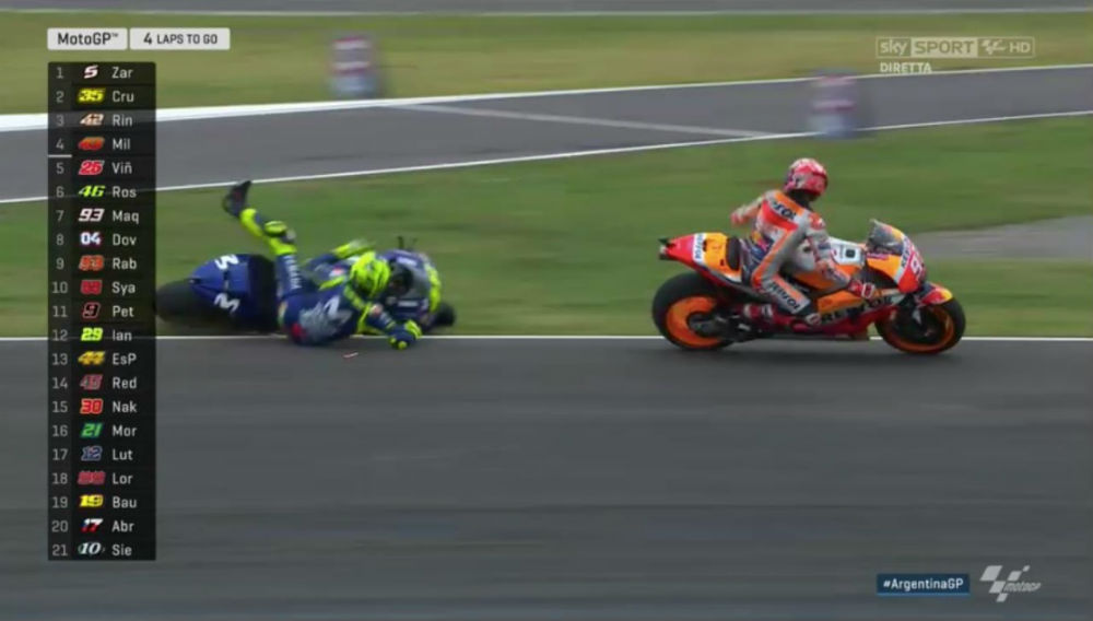 MotoGP – Vídeo: Márquez tenta pedir desculpas a Rossi