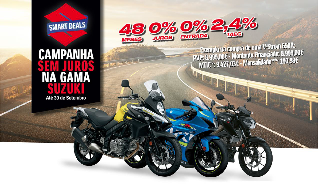 SUZUKI SMART DEALS – FINANCIAMENTO SEM JUROS