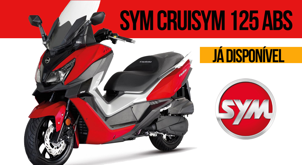 SYM CRUISYM 125 ABS – Desenho Moderno e Agressivo