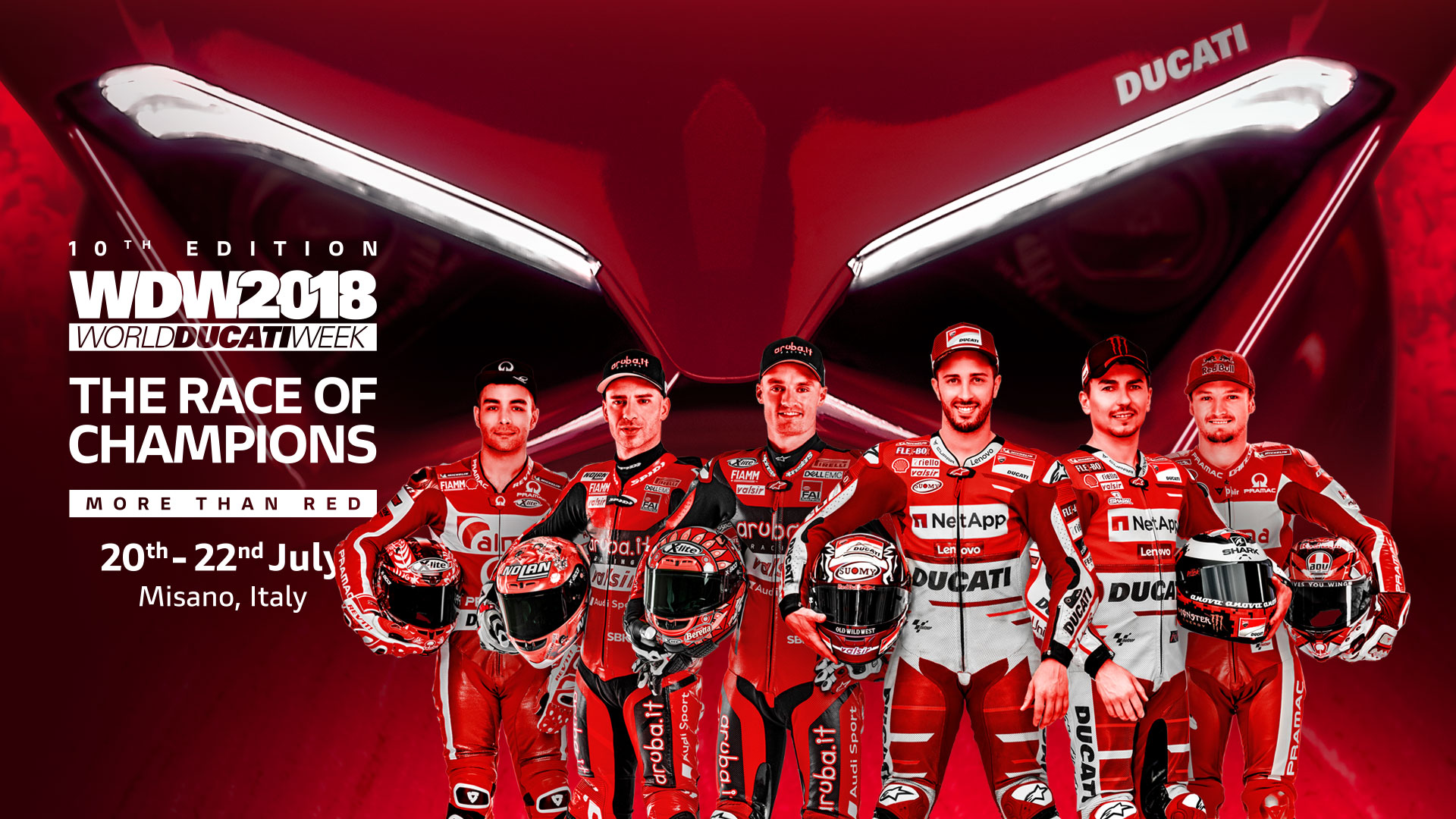 WDW 2018 Race of Champions – 12 Panigale V4 e 12 Pilotos de topo