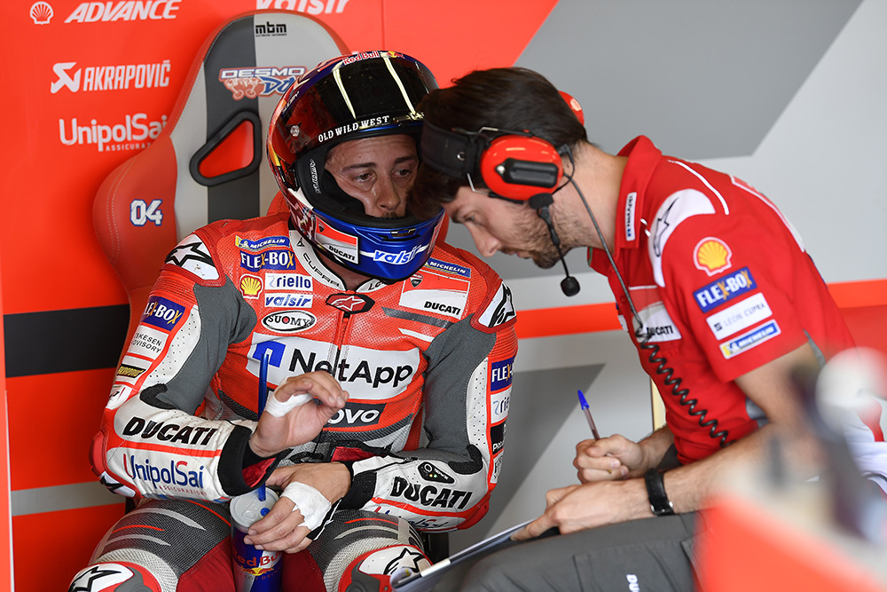 MotoGP – Andrea Dovizioso: “Continuamos a ter problemas com os pneus”