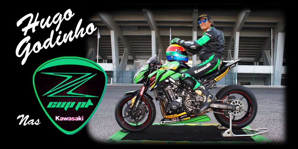 Hugo Godinho dos carros para as motas do Troféu Kawasaki ZCUP.PT