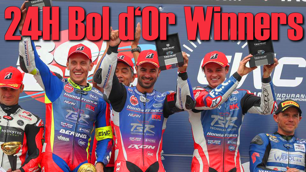 Vitória da Equipa F.C.C. com a Honda Nº1 nas 24H do Bol d’Or em Paul Ricard