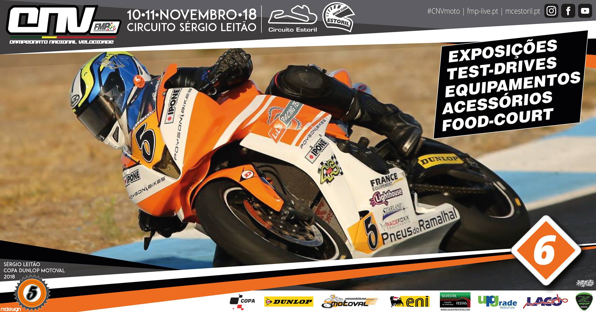 Programa da úlltima Prova do CNV no Autódromo do Estoril dias 10/11 de Nov.