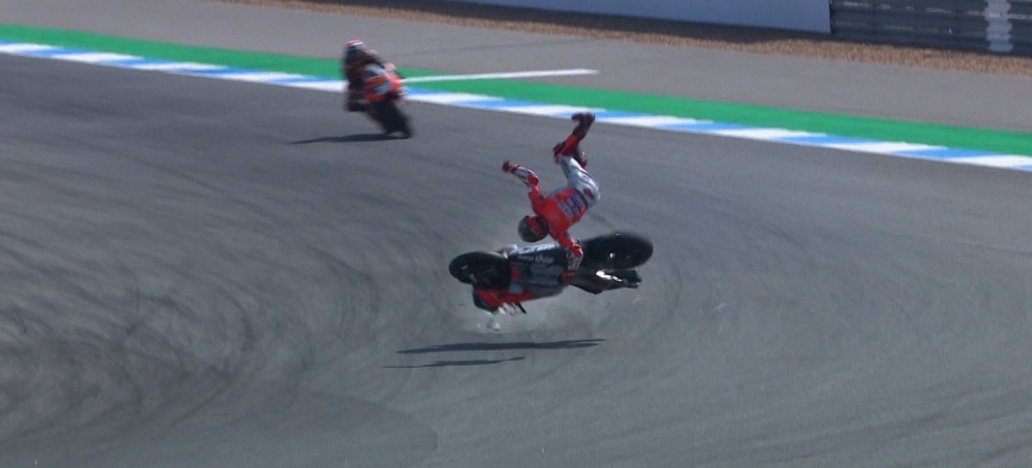 MotoGP, Vídeo: A assustadora queda de Jorge Lorenzo