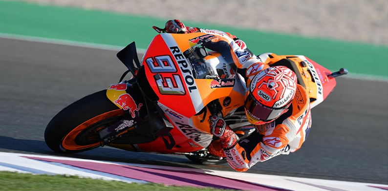 MotoGP Qatar FP2: Marquez retorna ao topo com volta recorde
