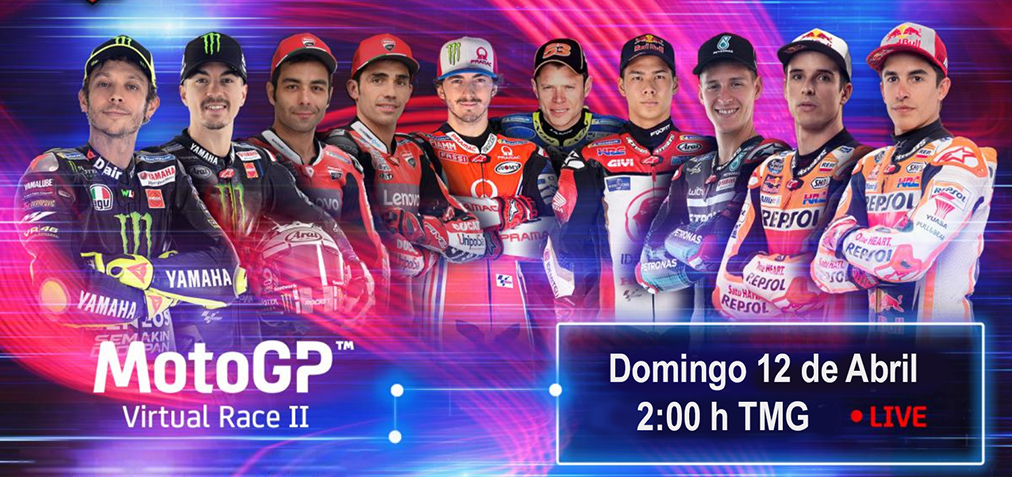MotoGP, 2020: Corrida Virtual 2 Domingo!