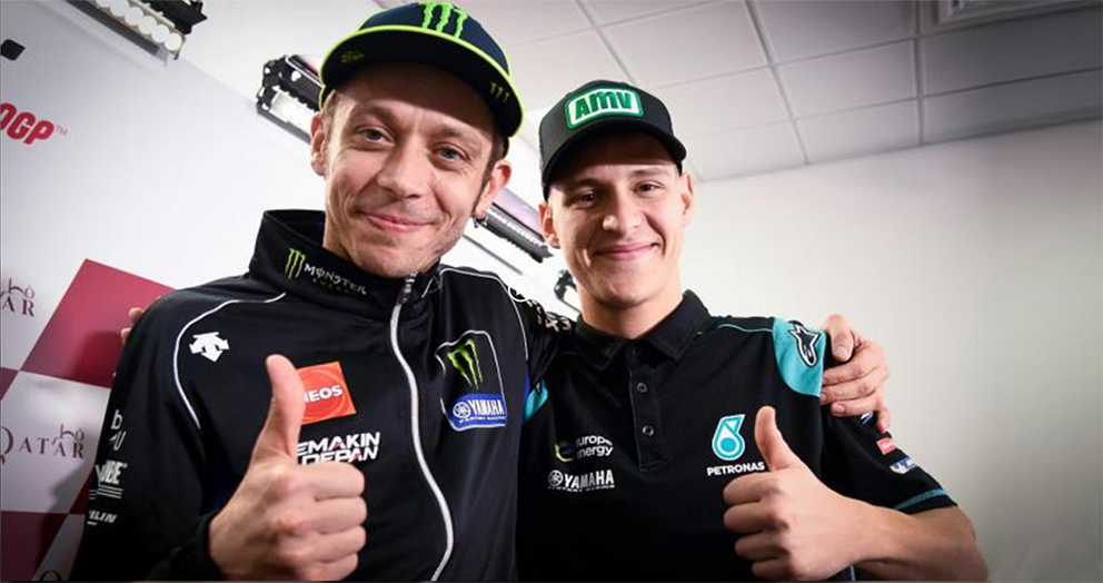 MotoGP, Fábio Quartararo: “Não estou a tirar o lugar ao Rossi”