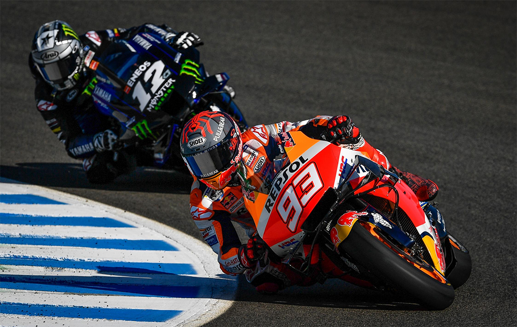 MotoGP Jerez, TL1: Márquez impõe-se a Viñales na FP1