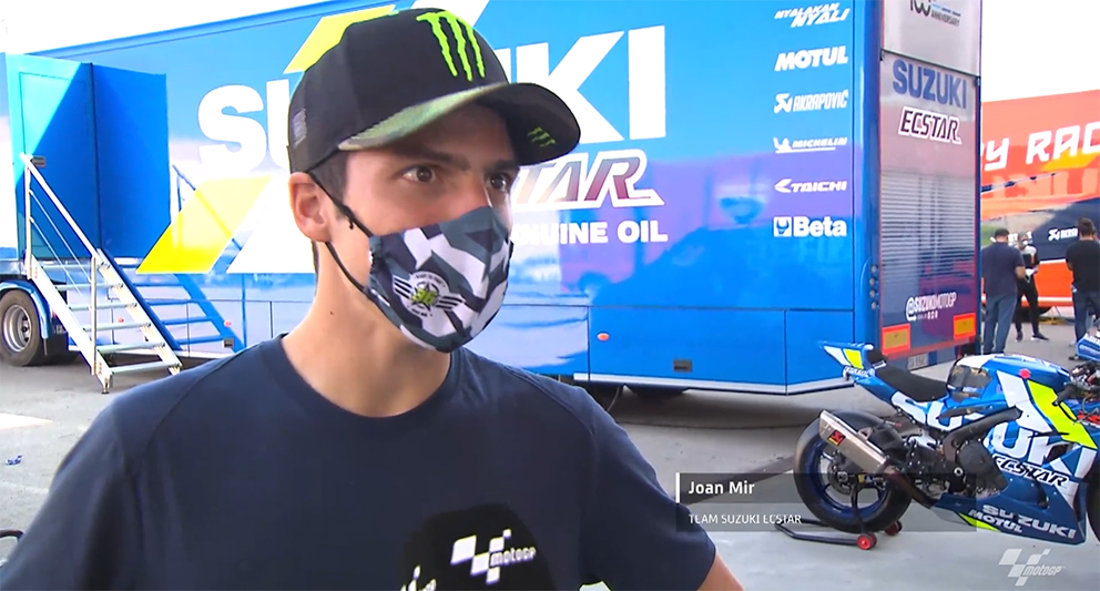 MotoGP, 2020,Portimão: Mir da Suzuki positivo mas preocupado com saltos