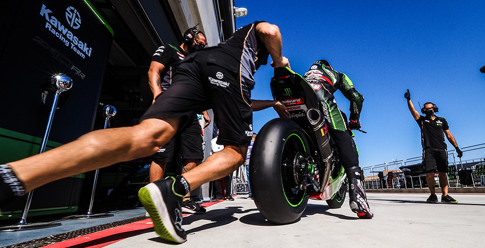 SBK, 2020: Três Kawasaki treinam em MotorLand Aragón