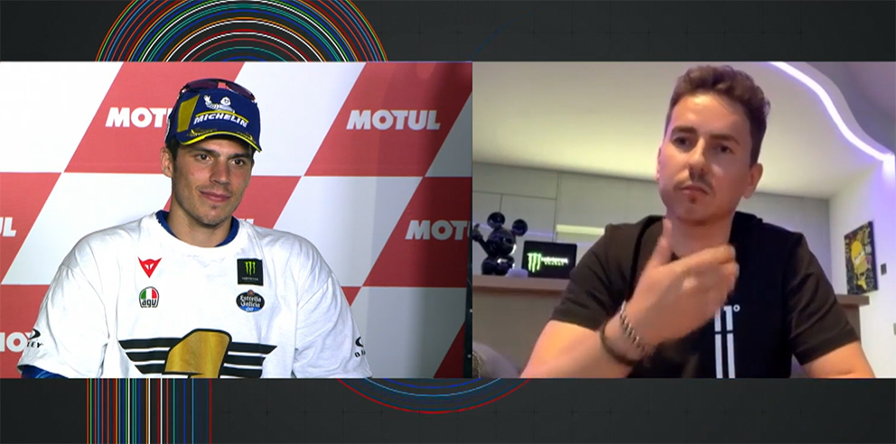 MotoGP, 2020,Portimão: Lorenzo cumprimenta Mir