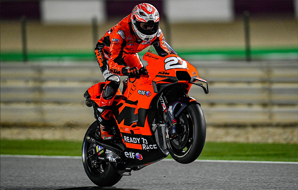 MotoGP, 2021, Teste Qatar: Viñales primeiro líder do Dia 2