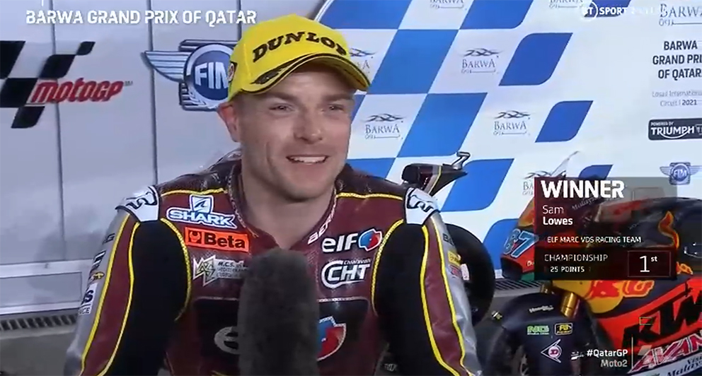Moto2, 2021, Qatar: Lowes vence com autoridade