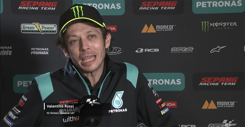 MotoGP 2021, Teste Qatar, Dia 3: Rossi satisfeito com novas peças