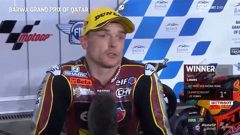 Moto2, 2021, Doha – Lowes: “Feliz e com um bom feeling para Portimão”
