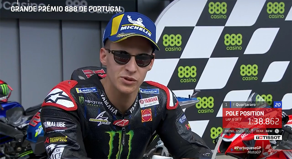 MotoGP, 2021, Portimão: Alex Rins 2º a 0,089s da pole