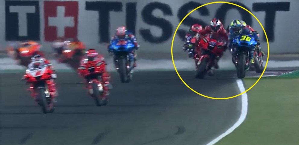 MotoGP, 2021, Doha, Mir furioso com Miller: ‘super perigoso e intencional’