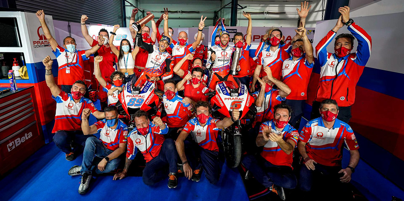 MotoGP, 2021, Doha: Ducati Pramac, líderes do campeonato