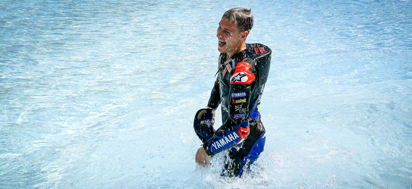 MotoGP, 2021, Portimão: Quartararo e a piscina do AIA