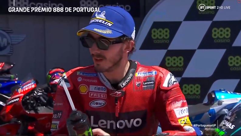 MotoGP, 2021, Portimão – Dixit / Bagnaia (2º): “Foi um pódio importante para a Ducati”