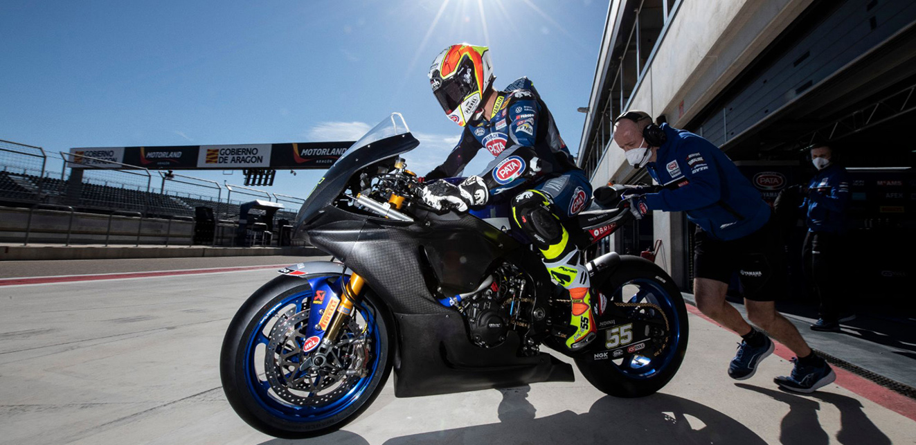 SBK, 2021: Yamaha e Kawasaki continuam testes em MotorLand Aragón