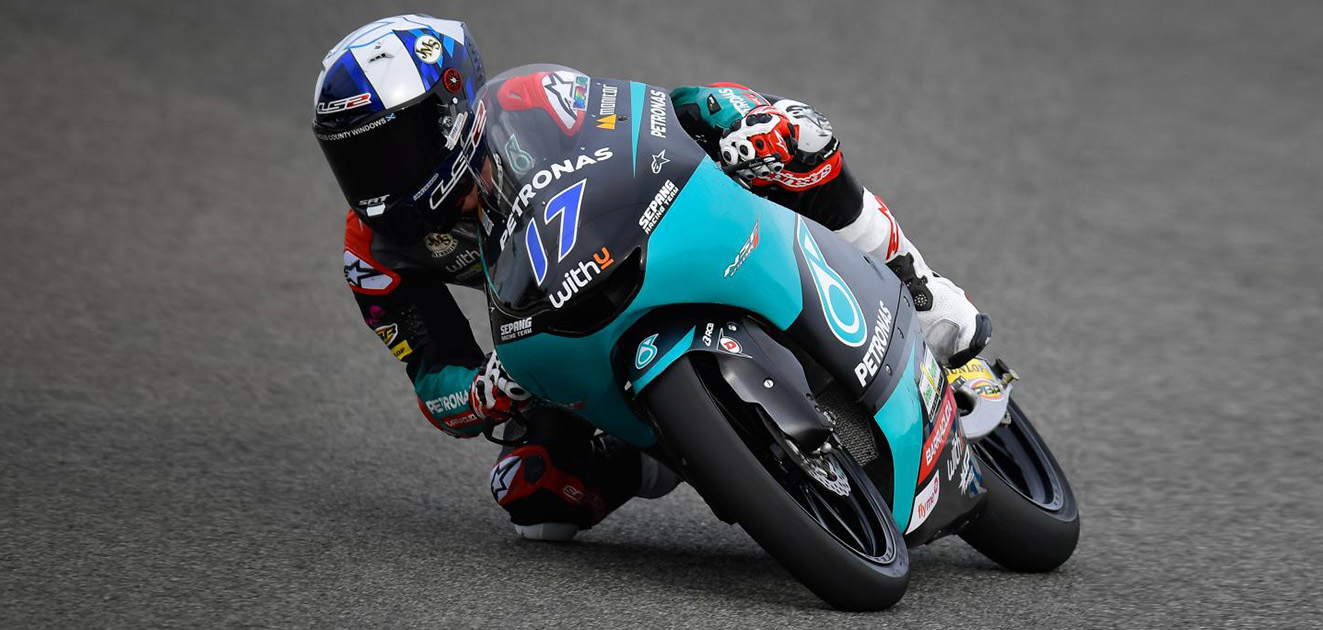Moto3, 2021, Le Mans: McPhee lidera TL1 à chuva com hecatombe de quedas