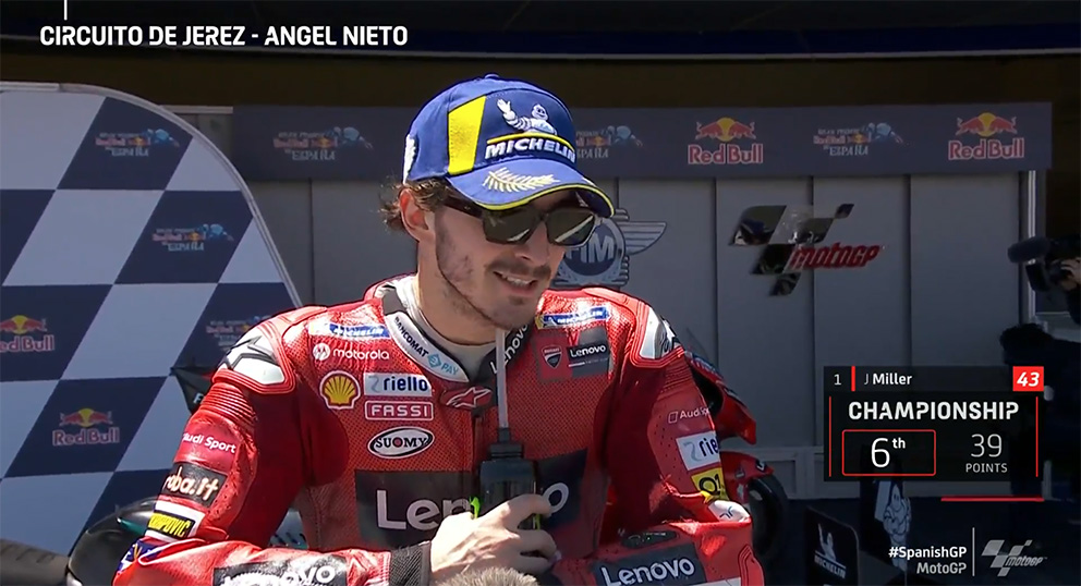 MotoGP, 2021, Jerez: Miller aproveita problemas de Quartararo para vencer, Oliveira 11º