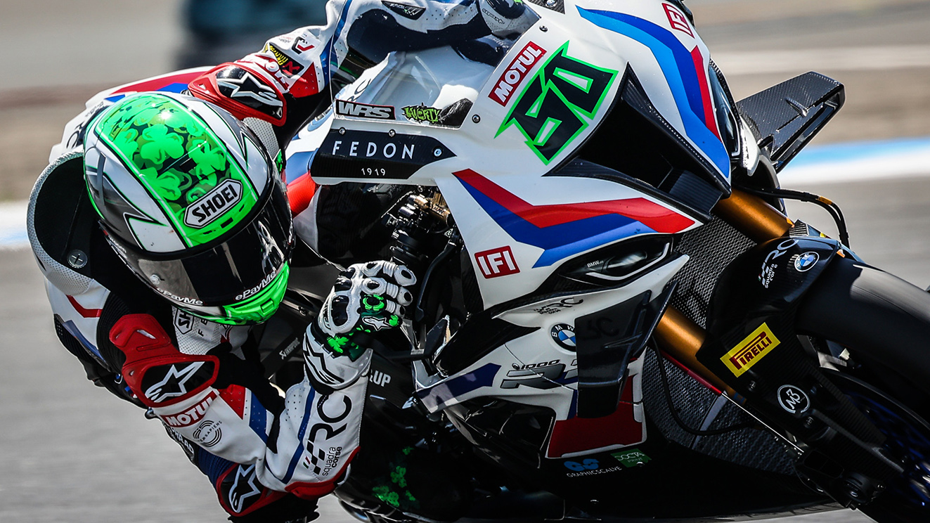 SBK, 2021, Estoril: Laverty em força na BMW