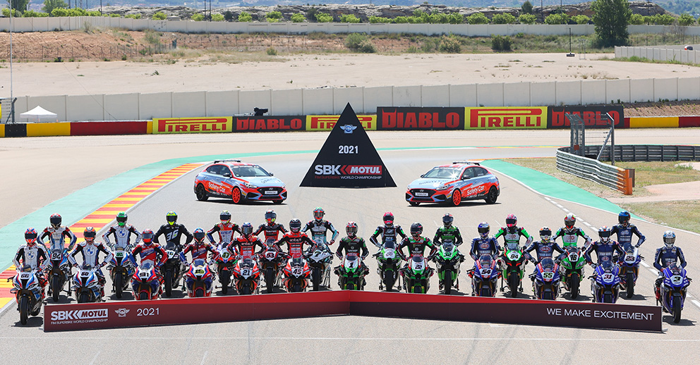 SBK, 2021, Aragón: Grelhas apresentam-se
