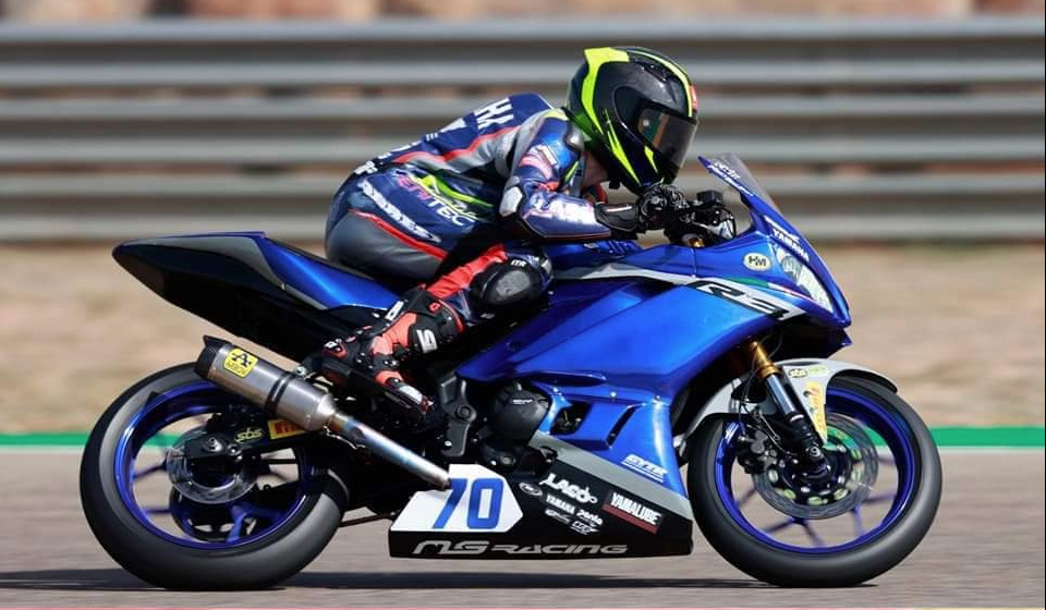 SSP300, 2021, Misano: Sofuoglu em cima do Warm Up