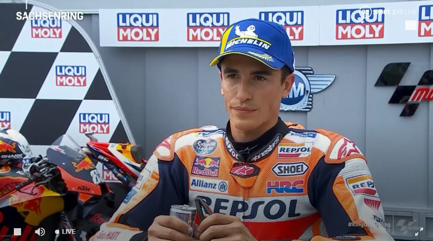 MotoGP, 2021, Sachsenring (Márquez, 1º) – “Hoje era o meu dia”