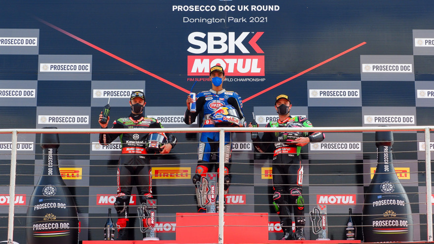 SBK, 2021, Donington: Os do pódio disseram…
