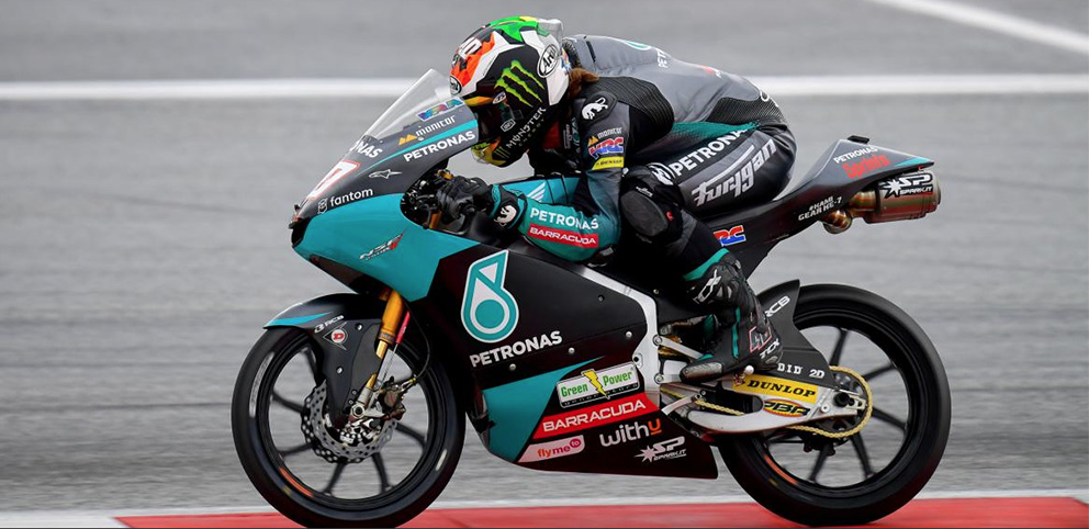 Moto3, 2021, Áustria: Binder começa e acaba na frente no TL1