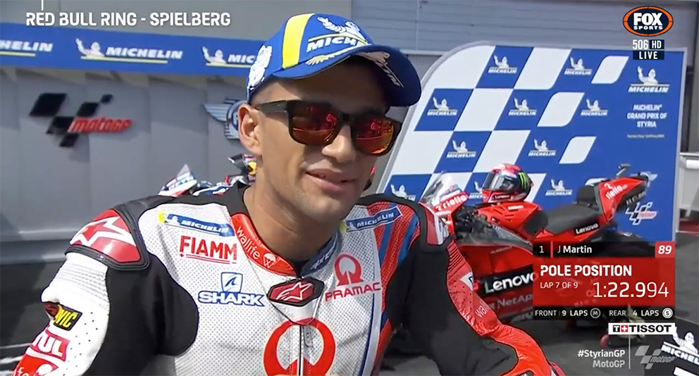MotoGP, 2021, Estíria: Martin, Quartararo e Bagnaia, os três primeiros, comentam