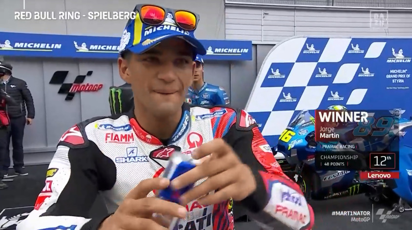 MotoGP, 2021, Áustria – Martin (Pramac/3º): “Perdia a frente em todas as curvas”